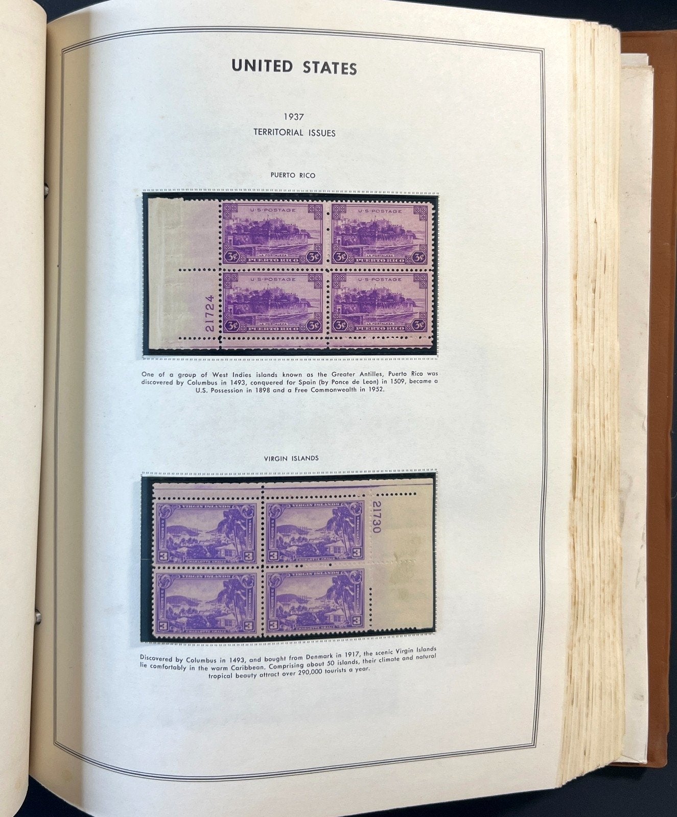 United States Plate Block Stamp Collection Harris Album (MNH) 1901-1963 ZAYIX