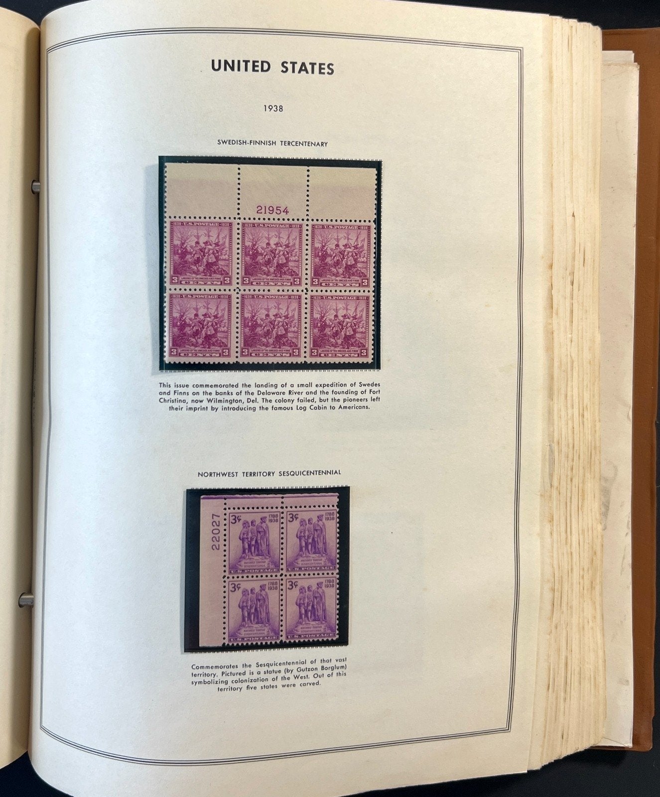 United States Plate Block Stamp Collection Harris Album (MNH) 1901-1963 ZAYIX