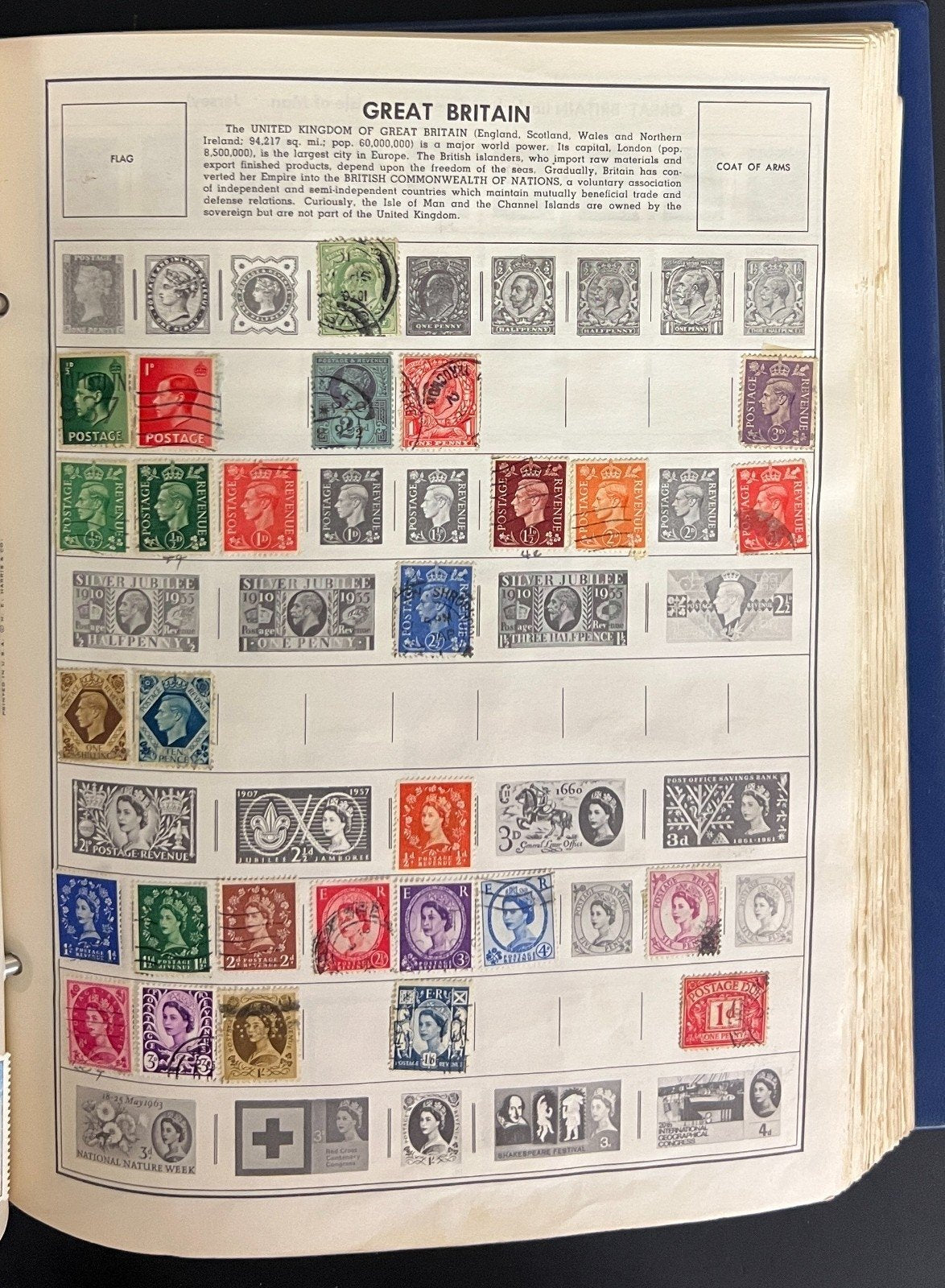A-Z Countries World Wide Stamp Collection Ambassador Album Used ZAYIX
