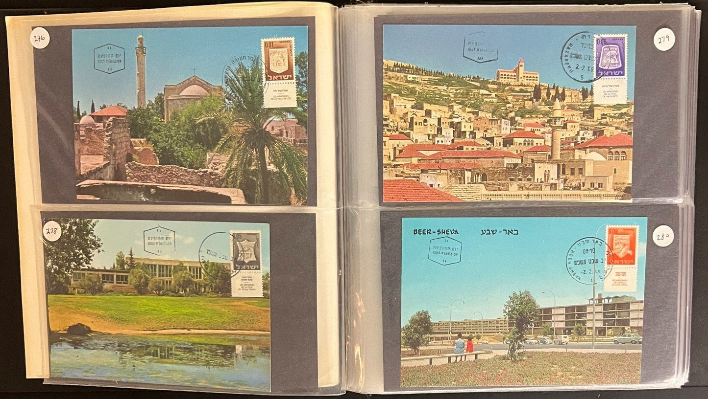 Israel First Day Cover Collection Kleer Vue Album 167 FDC Covers 1966-1969 ZAYIX