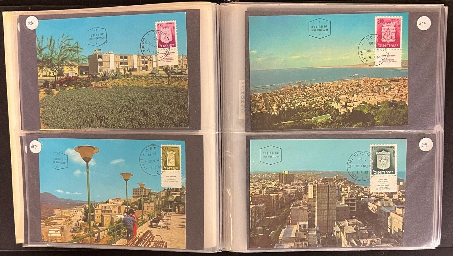 Israel First Day Cover Collection Kleer Vue Album 167 FDC Covers 1966-1969 ZAYIX