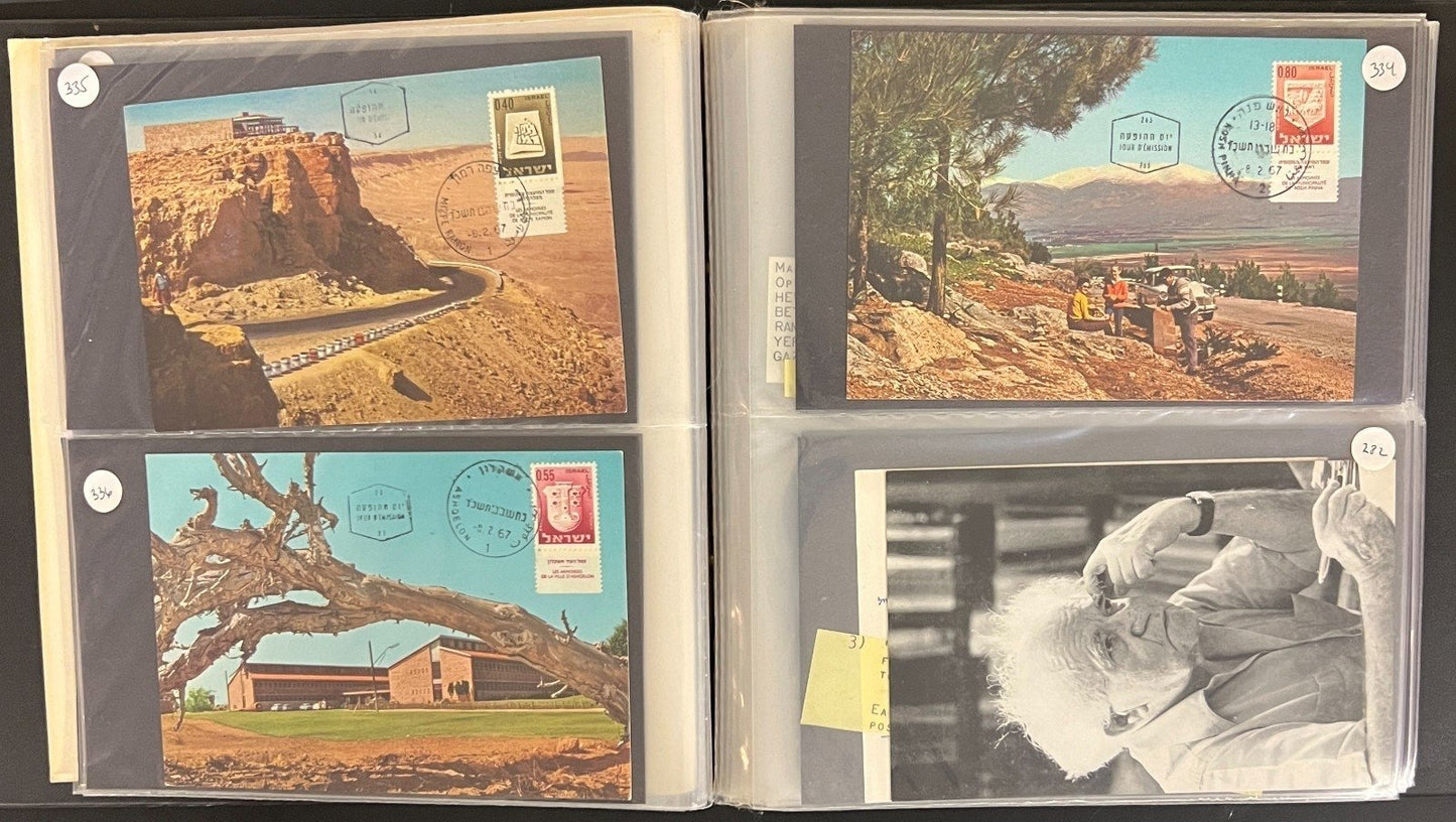 Israel First Day Cover Collection Kleer Vue Album 167 FDC Covers 1966-1969 ZAYIX