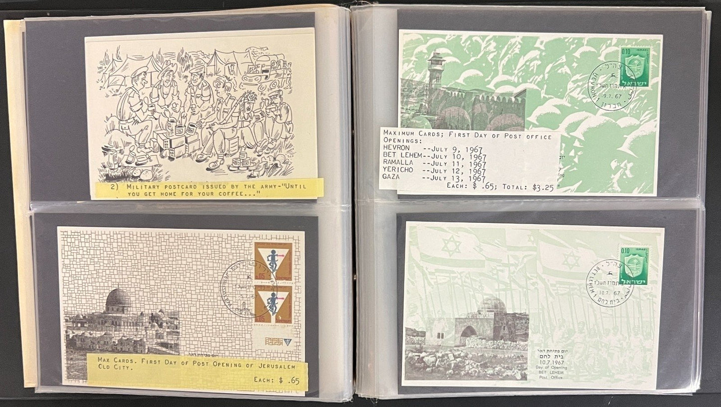 Israel First Day Cover Collection Kleer Vue Album 167 FDC Covers 1966-1969 ZAYIX