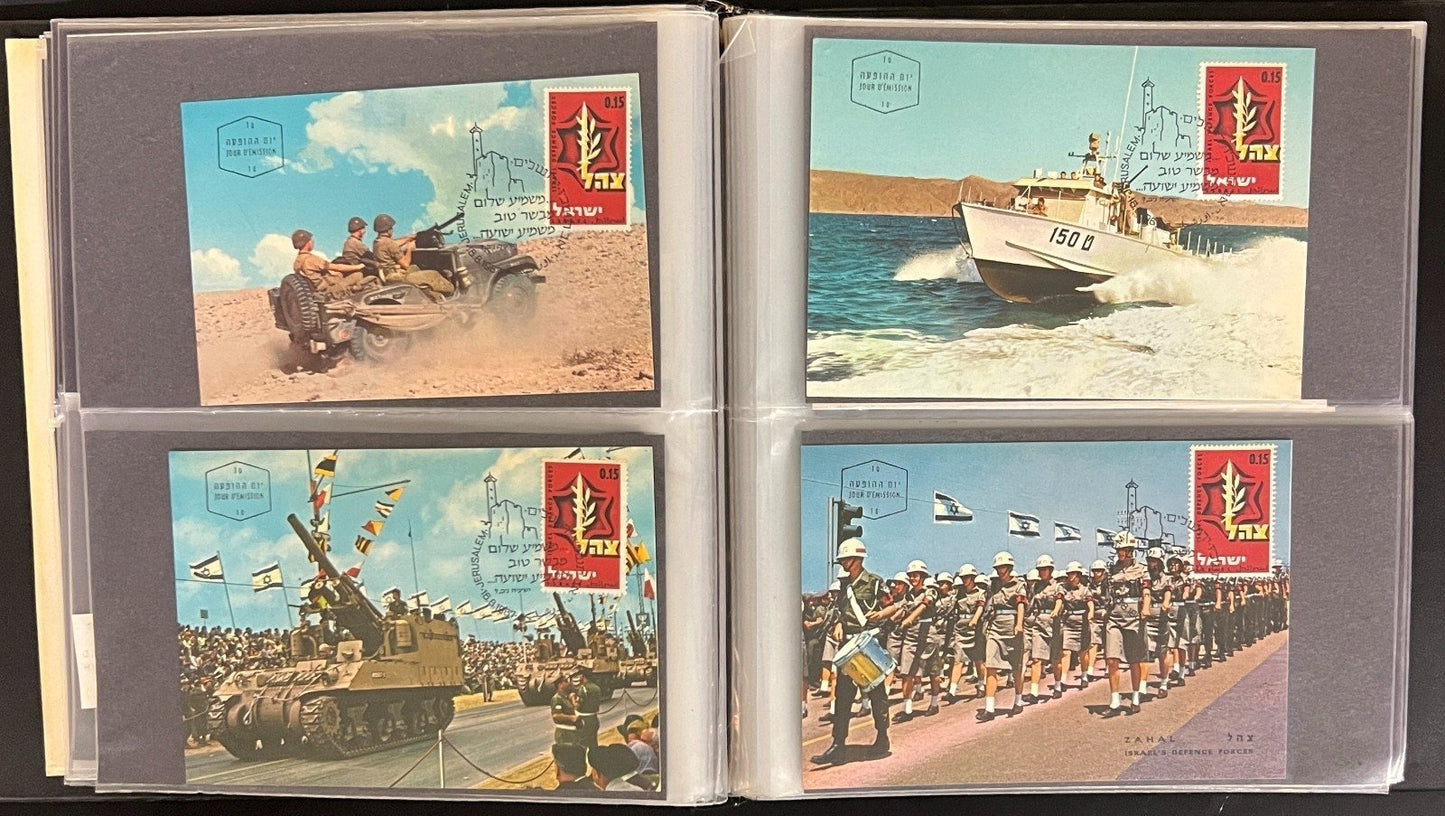 Israel First Day Cover Collection Kleer Vue Album 167 FDC Covers 1966-1969 ZAYIX