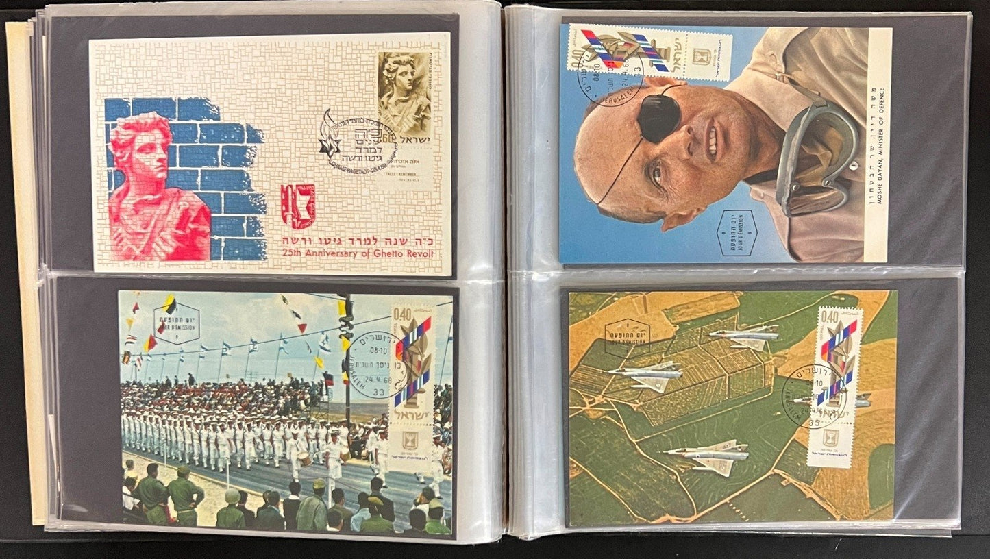 Israel First Day Cover Collection Kleer Vue Album 167 FDC Covers 1966-1969 ZAYIX