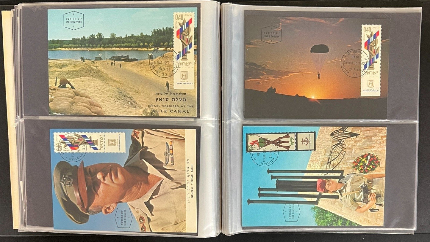Israel First Day Cover Collection Kleer Vue Album 167 FDC Covers 1966-1969 ZAYIX