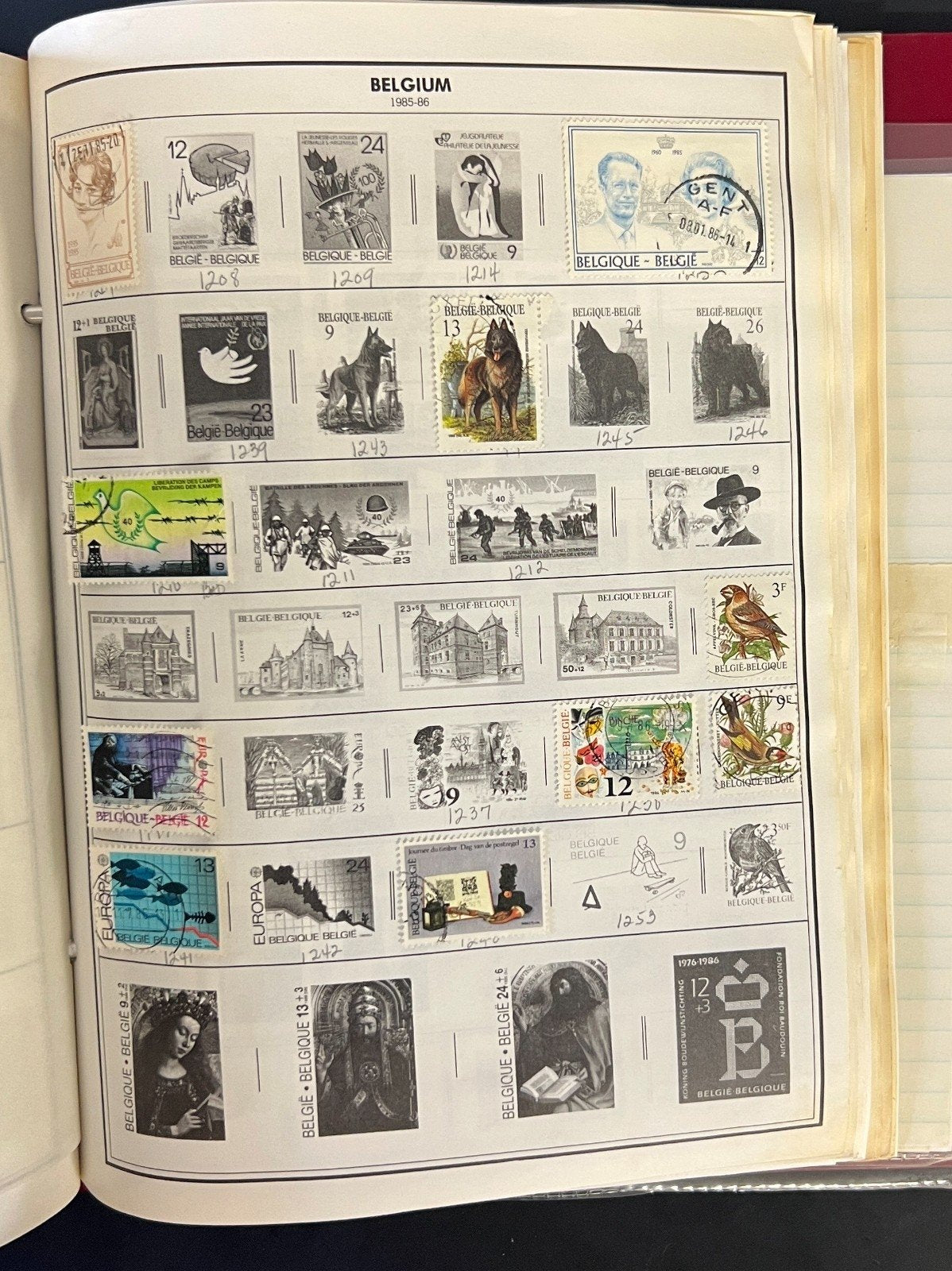 Bahamas to Belize Stamp Collection Harris Album Hundreds of Stamps ZAYIX