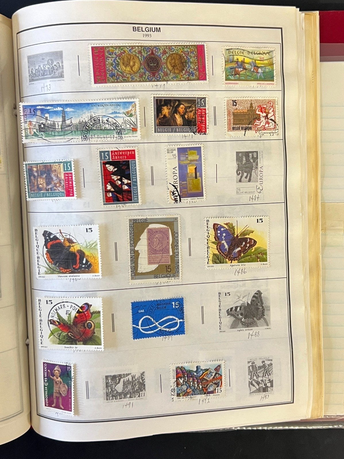 Bahamas to Belize Stamp Collection Harris Album Hundreds of Stamps ZAYIX