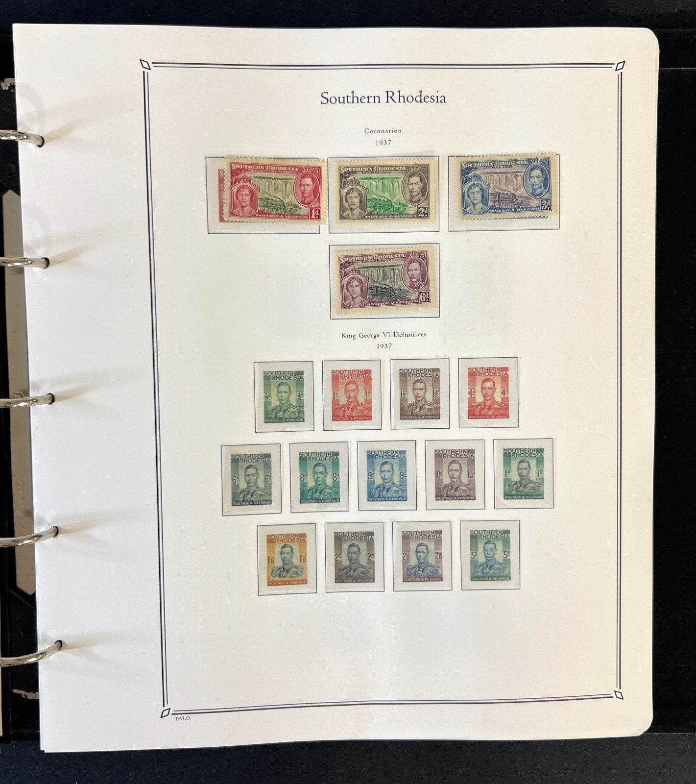 South Africa, Madagascar, Nigeria, & Rhodesia Palo Hingeless Album ZAYIX