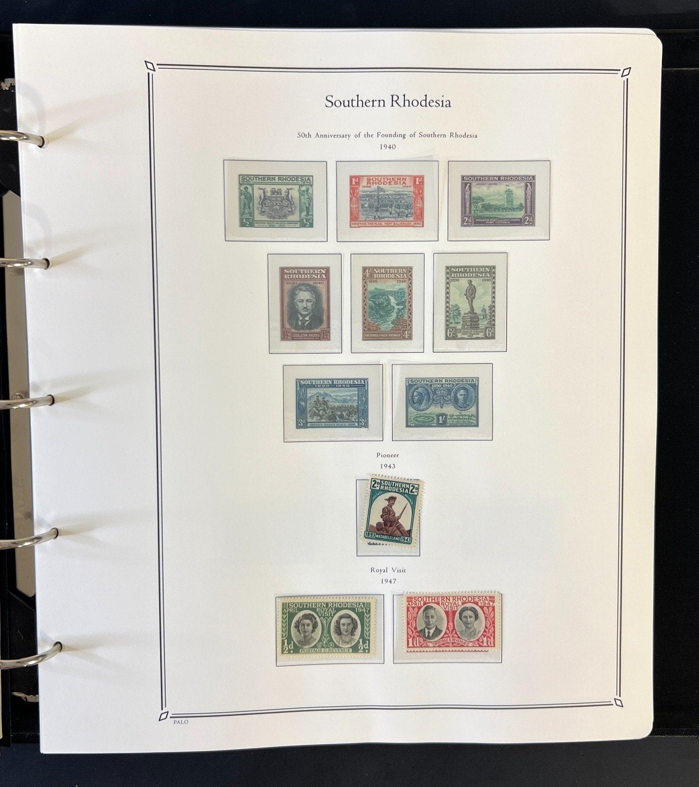 South Africa, Madagascar, Nigeria, & Rhodesia Palo Hingeless Album ZAYIX