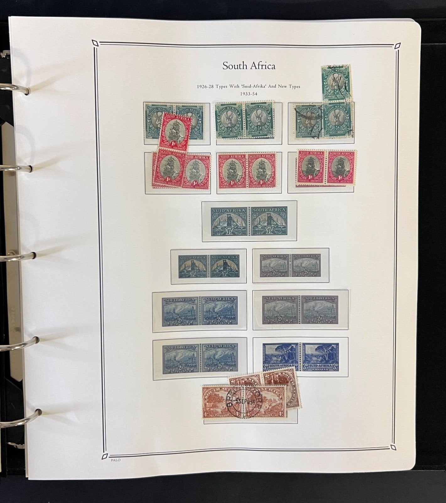 South Africa, Madagascar, Nigeria, & Rhodesia Palo Hingeless Album ZAYIX