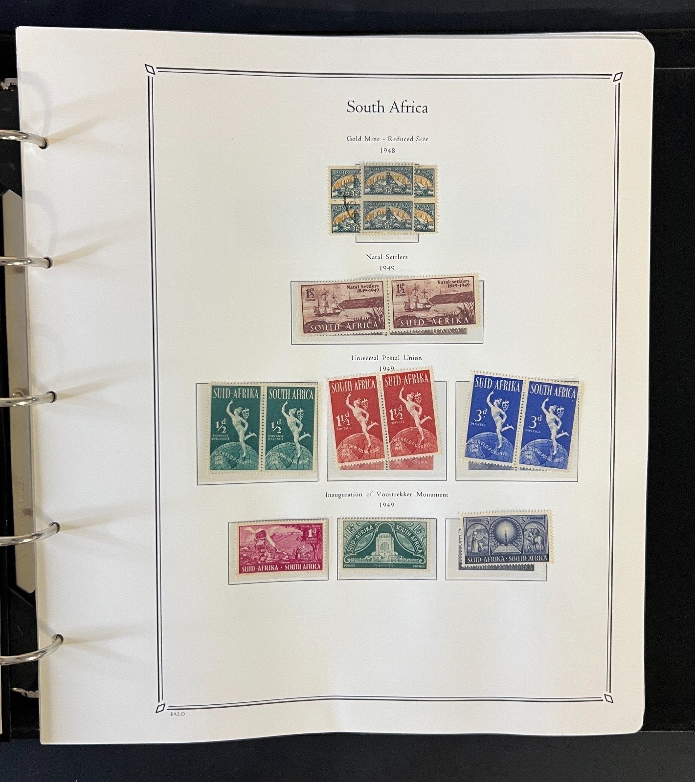 South Africa, Madagascar, Nigeria, & Rhodesia Palo Hingeless Album ZAYIX