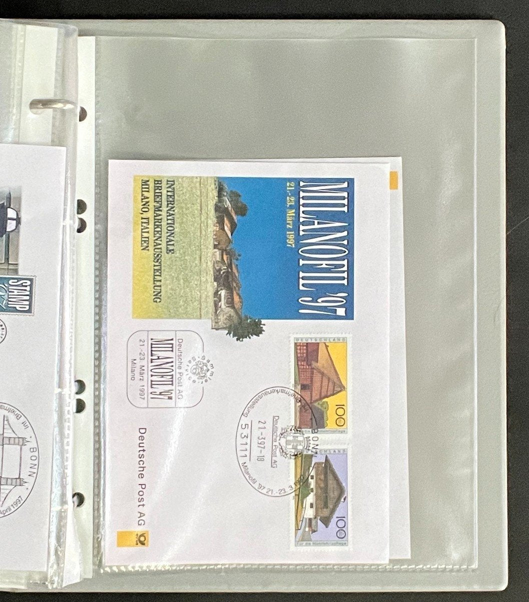German First day Covers Collection Album 34 Covers FDC 1996-1998 ZAYIX