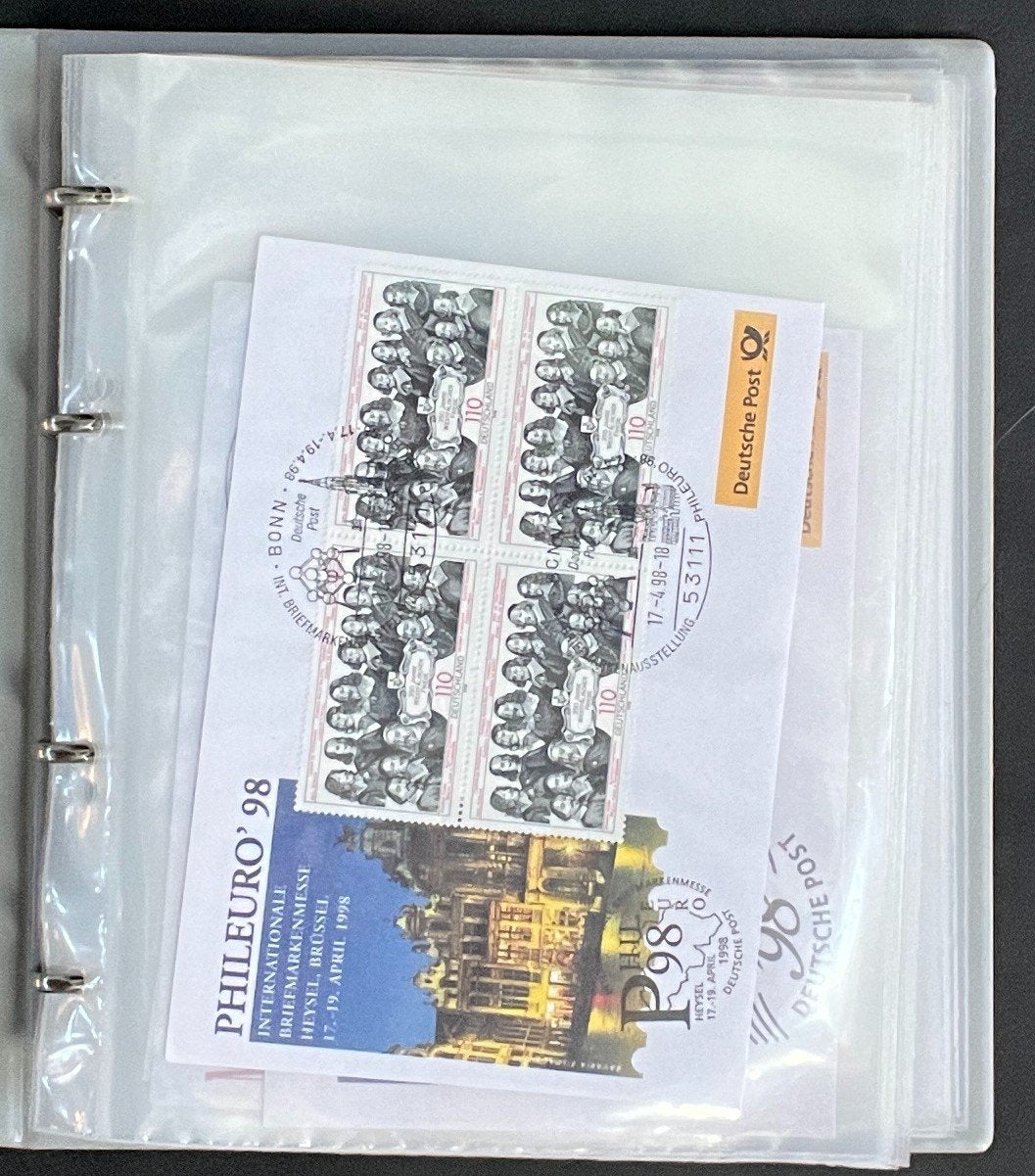 German First day Covers Collection Album 34 Covers FDC 1996-1998 ZAYIX