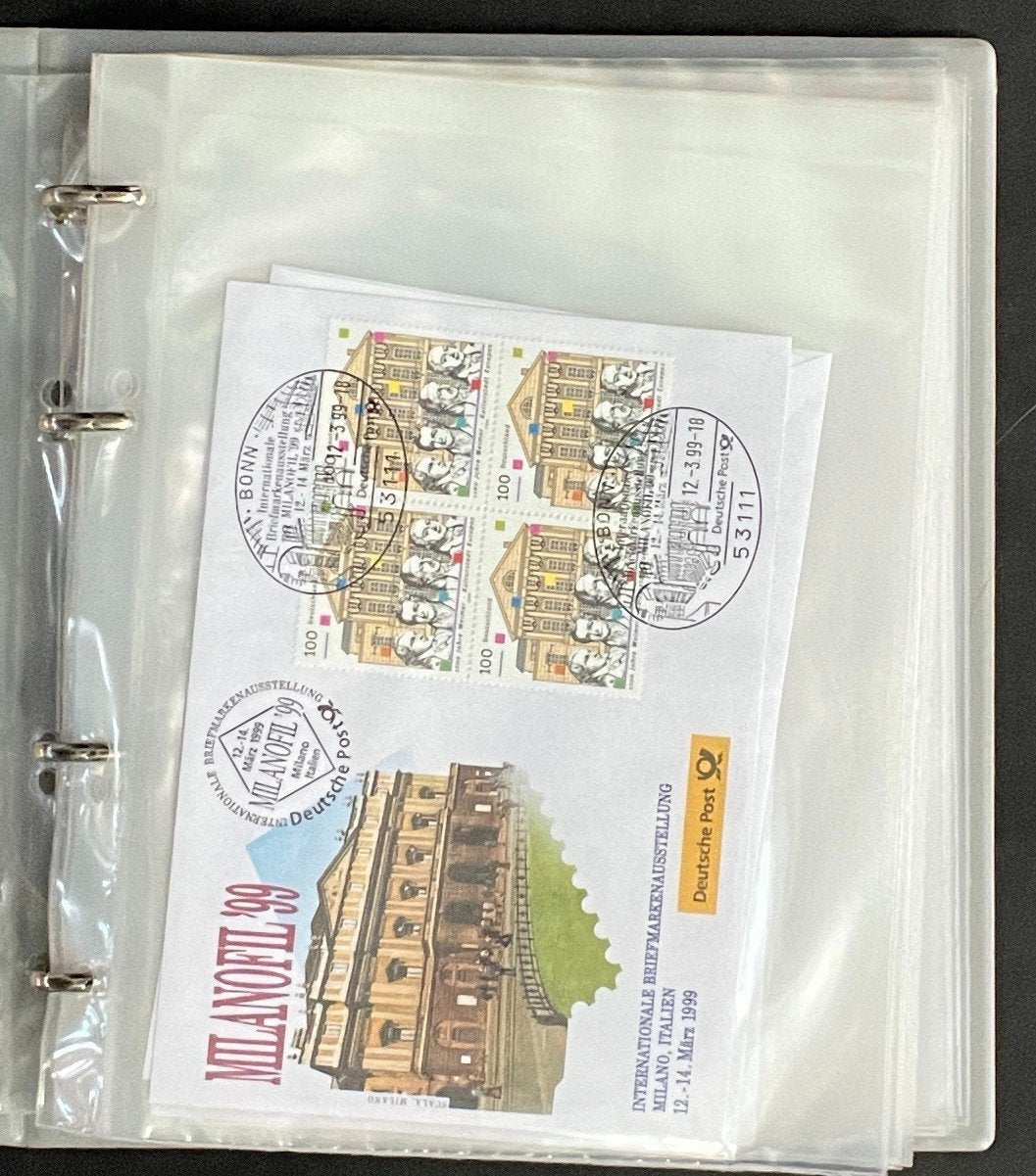 German First day Covers Collection Album 34 Covers FDC 1996-1998 ZAYIX