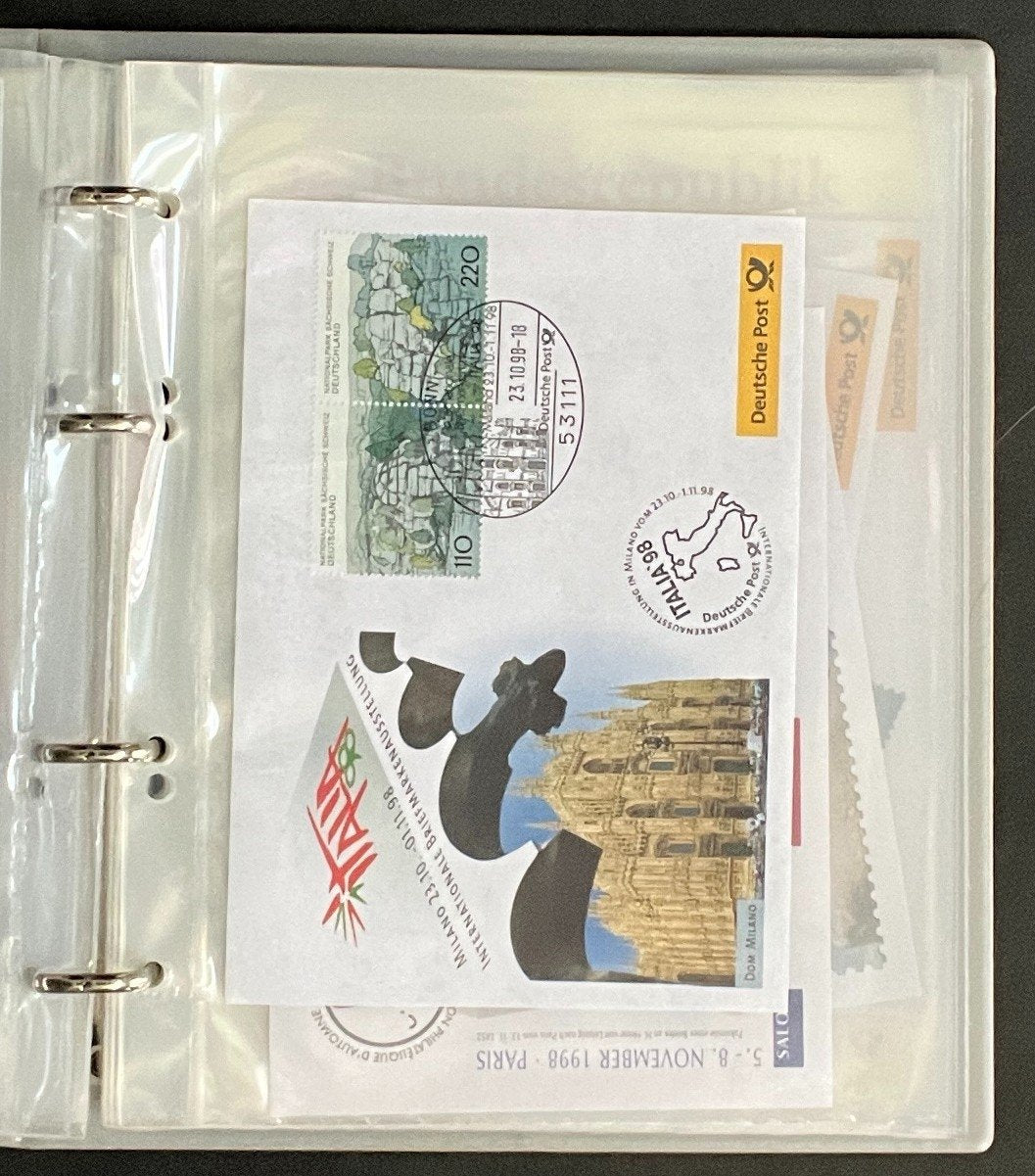German First day Covers Collection Album 34 Covers FDC 1996-1998 ZAYIX