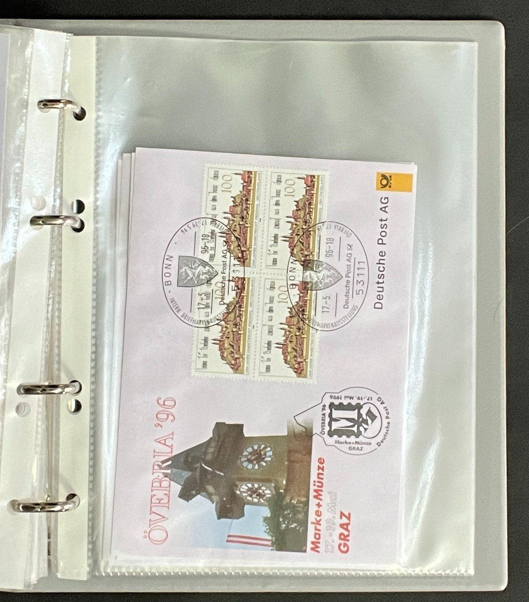 German First day Covers Collection Album 34 Covers FDC 1996-1998 ZAYIX
