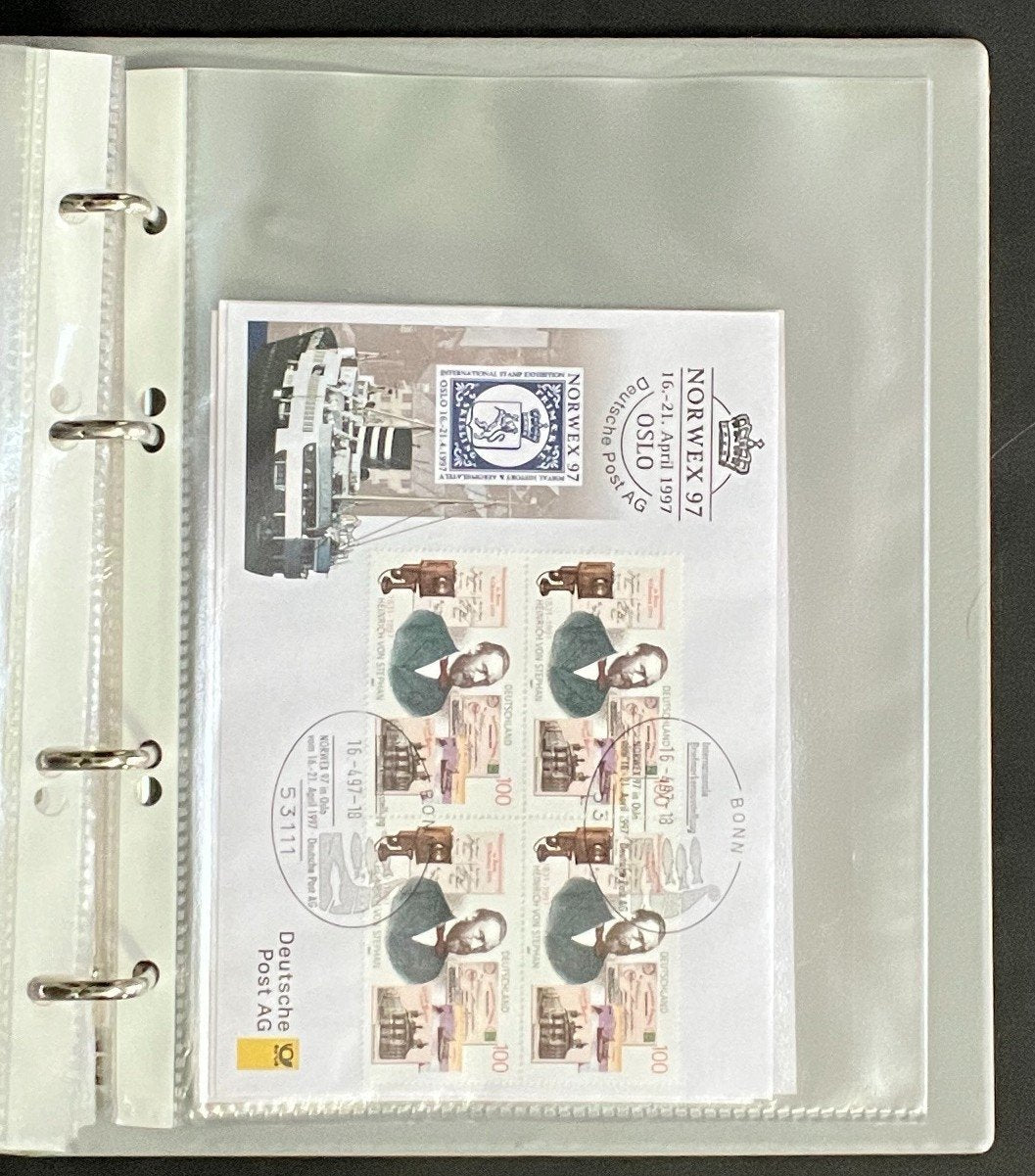 German First day Covers Collection Album 34 Covers FDC 1996-1998 ZAYIX