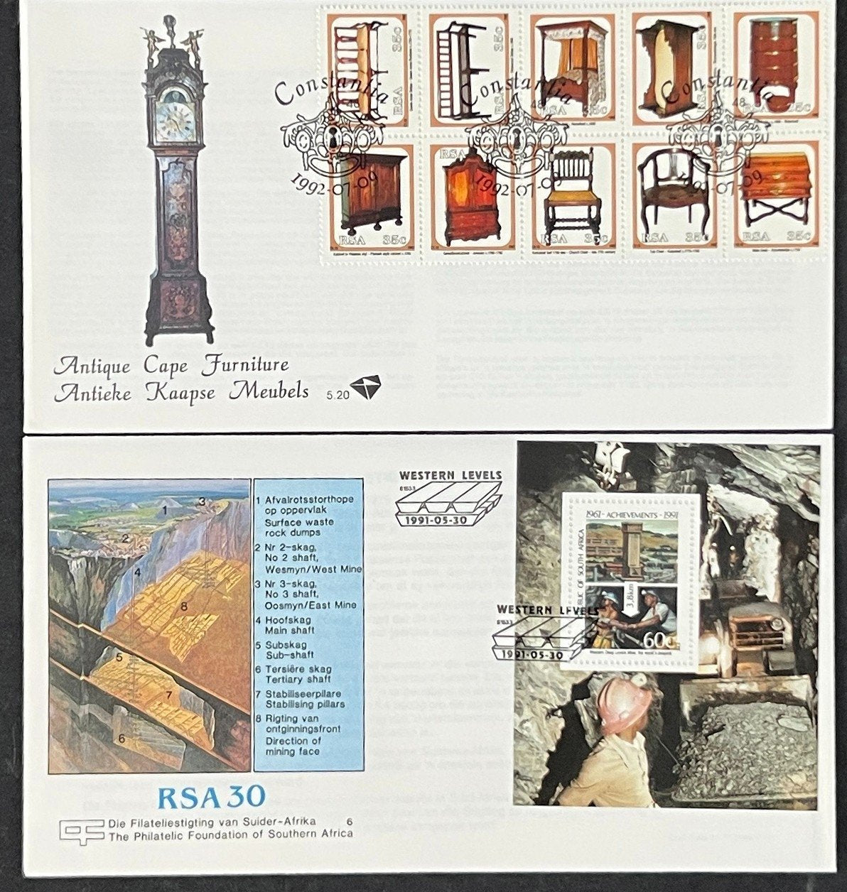 Republic of South Africa 36 FDC & Event Covers 1987-1991 ZAYIX