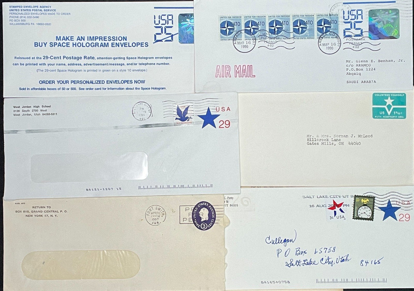Cover Collection Airmails, U.S. Postal Stationary & Commercial Covers ZAYIX