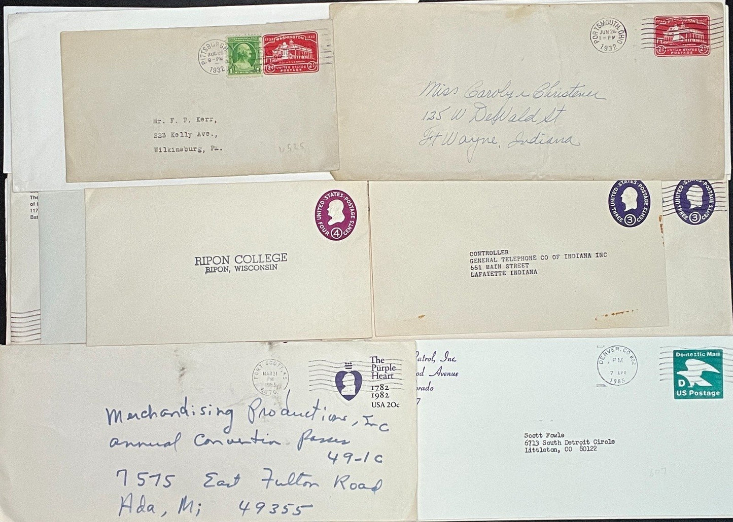 Cover Collection Airmails, U.S. Postal Stationary & Commercial Covers ZAYIX