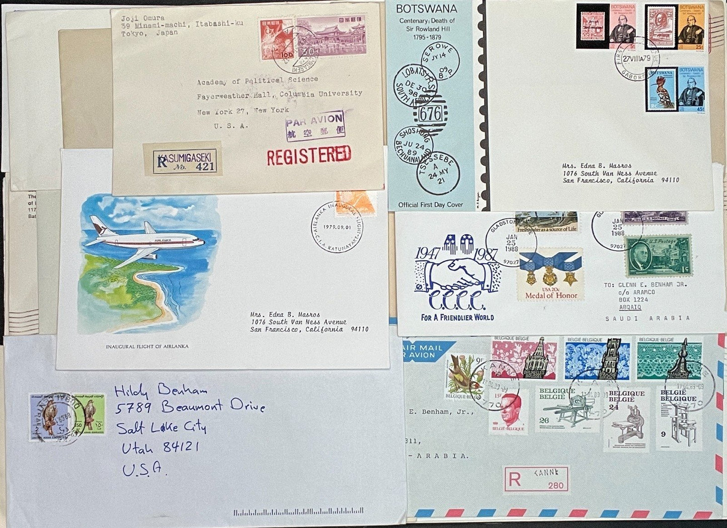 Cover Collection Airmails, U.S. Postal Stationary & Commercial Covers ZAYIX
