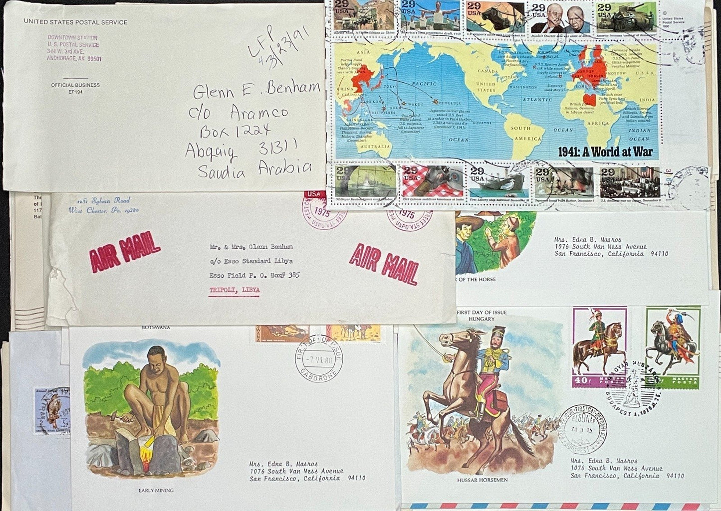 Cover Collection Airmails, U.S. Postal Stationary & Commercial Covers ZAYIX