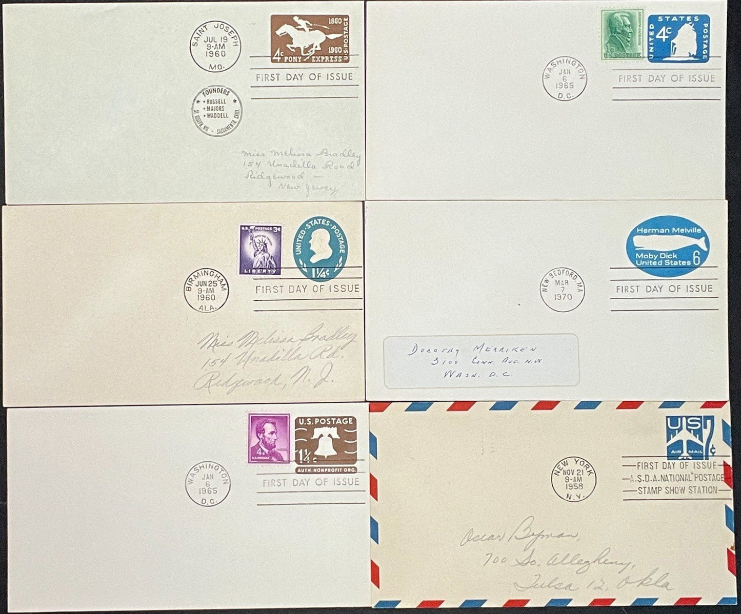 Cover Collection Airmails, U.S. Postal Stationary & Commercial Covers ZAYIX