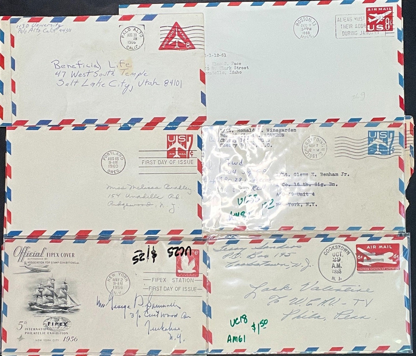 Cover Collection Airmails, U.S. Postal Stationary & Commercial Covers ZAYIX