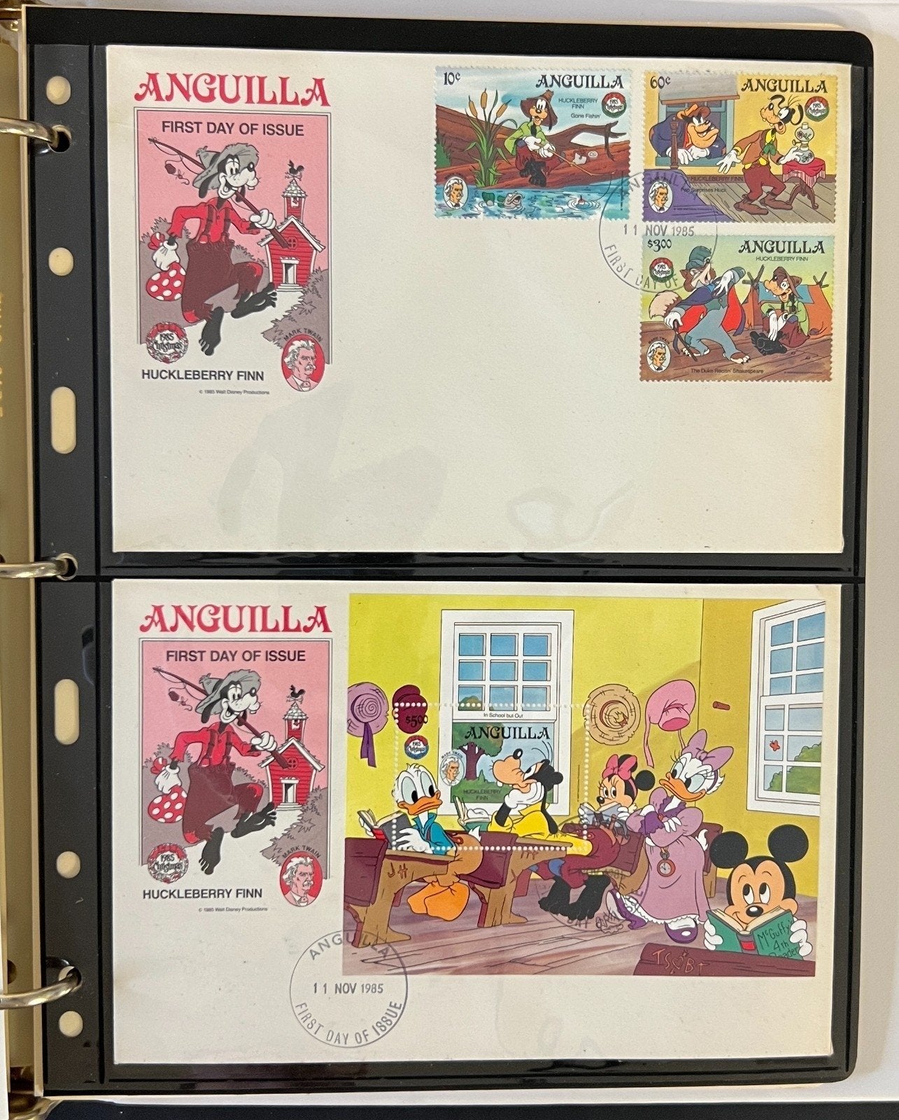 Disney World Wide Stamp Collection 5 Volumes 259 Stamps & 54 Sheets ZAYIX