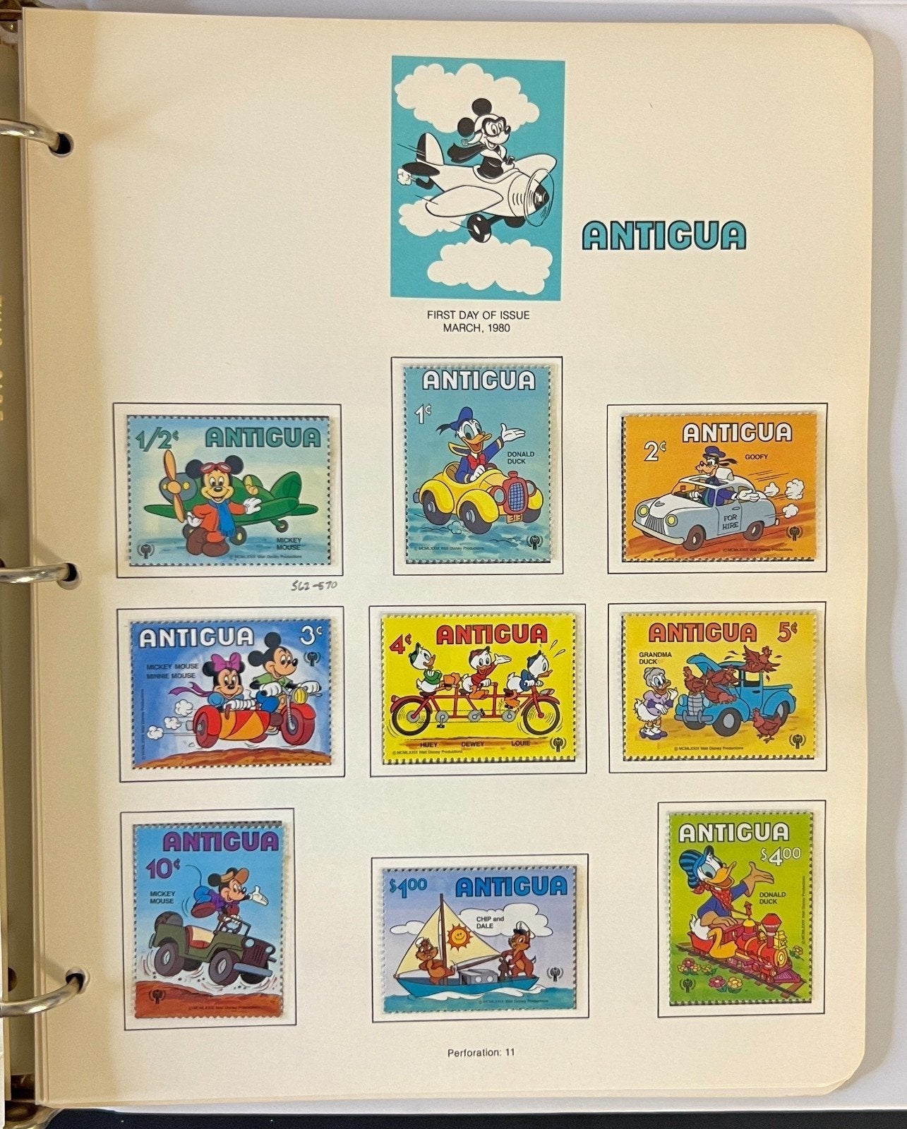 Disney World Wide Stamp Collection 5 Volumes 259 Stamps & 54 Sheets ZAYIX