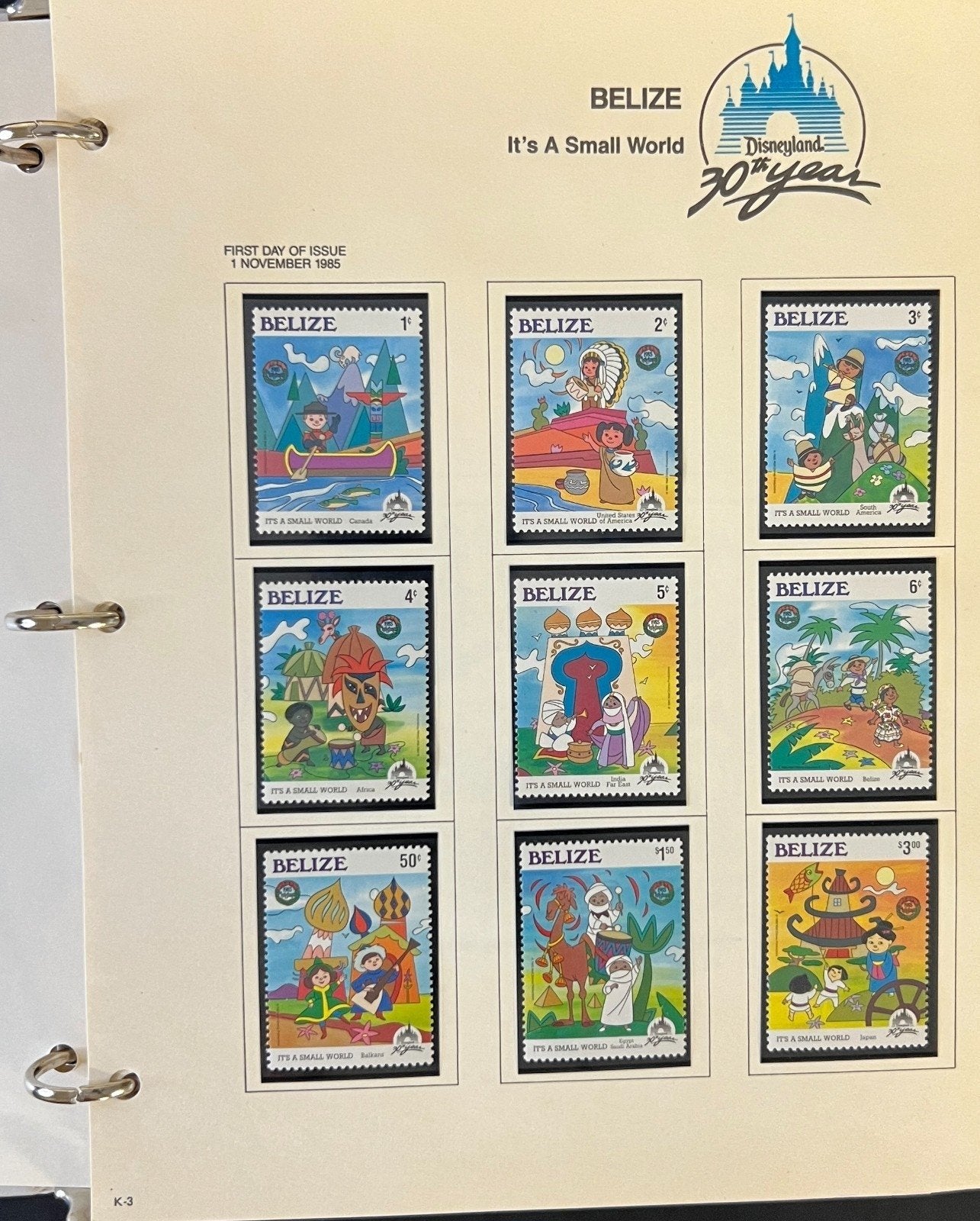 Disney World Wide Stamp Collection 5 Volumes 259 Stamps & 54 Sheets ZAYIX