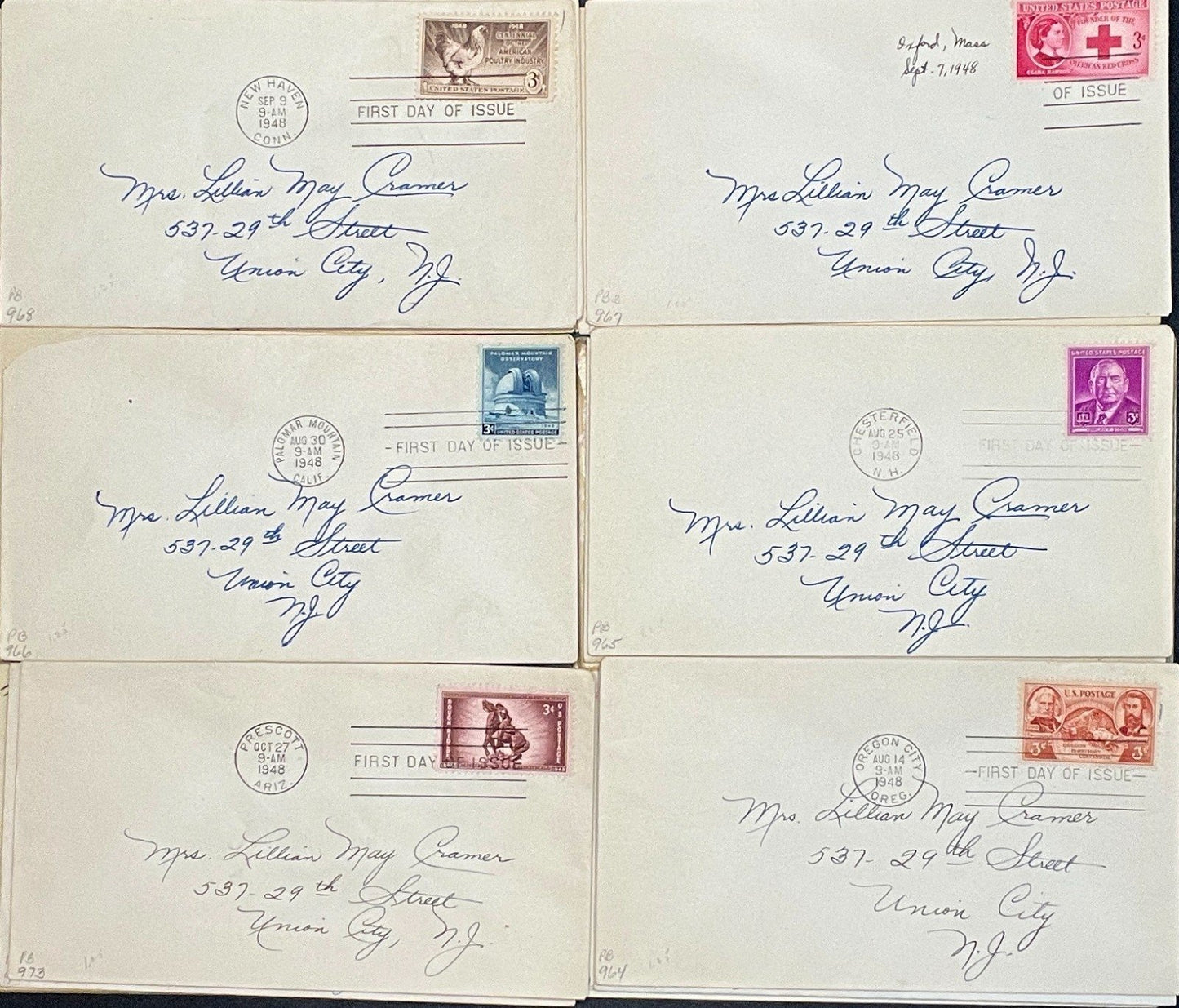 United States First Day Cover Collection 102 Covers FDC 1940-1959 ZAYIX