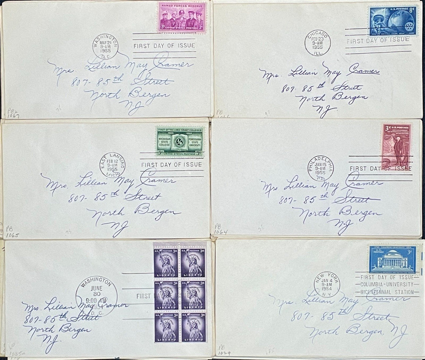 United States First Day Cover Collection 102 Covers FDC 1940-1959 ZAYIX
