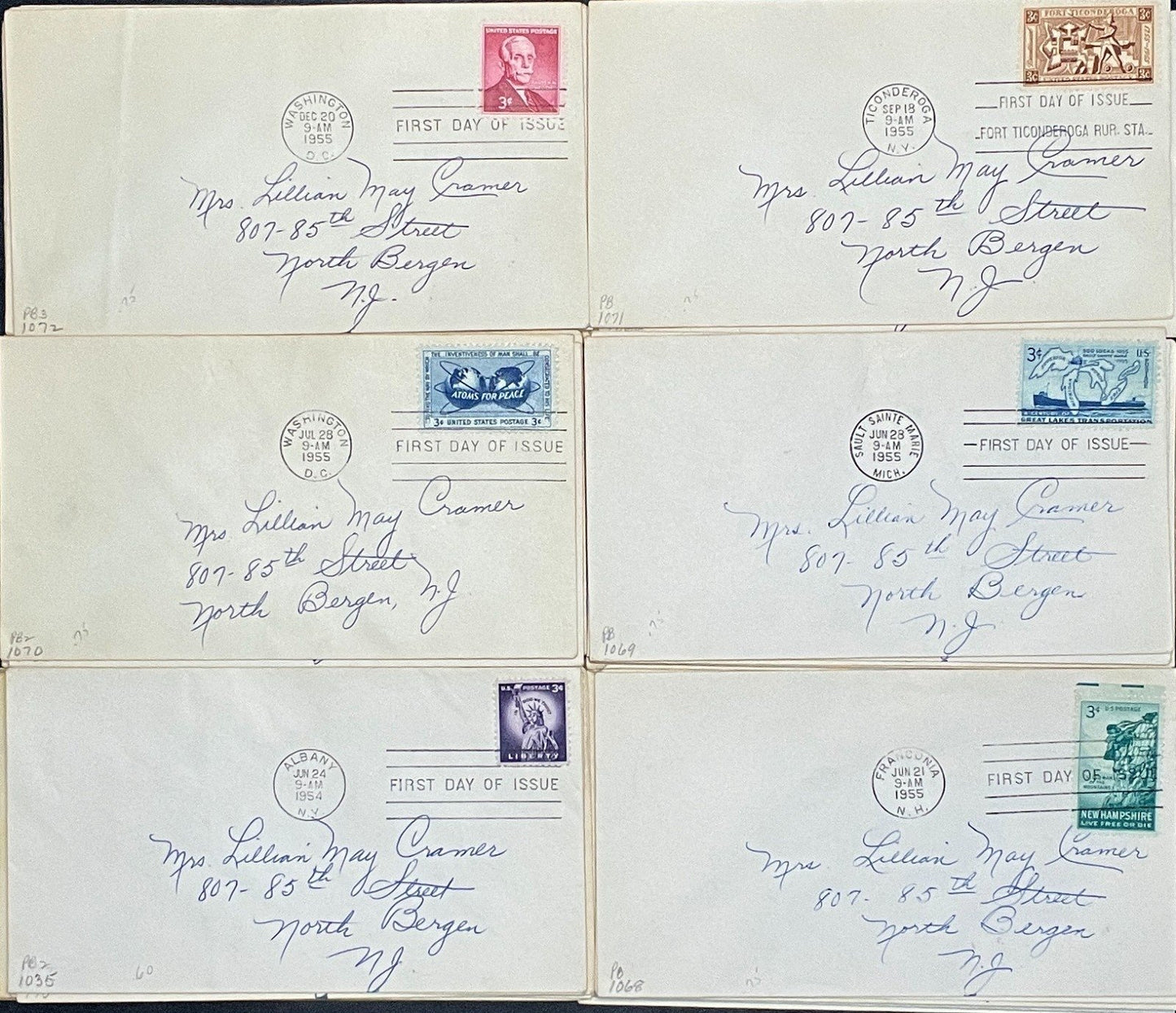 United States First Day Cover Collection 102 Covers FDC 1940-1959 ZAYIX