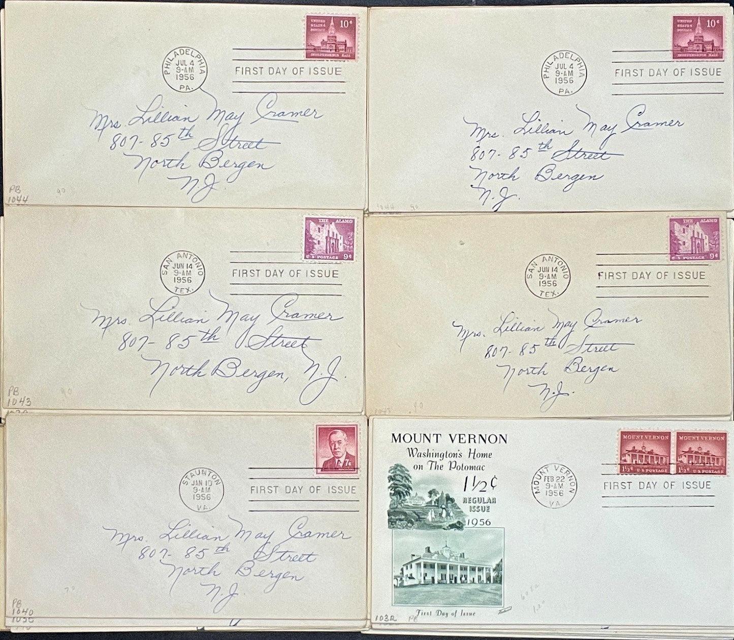 United States First Day Cover Collection 102 Covers FDC 1940-1959 ZAYIX