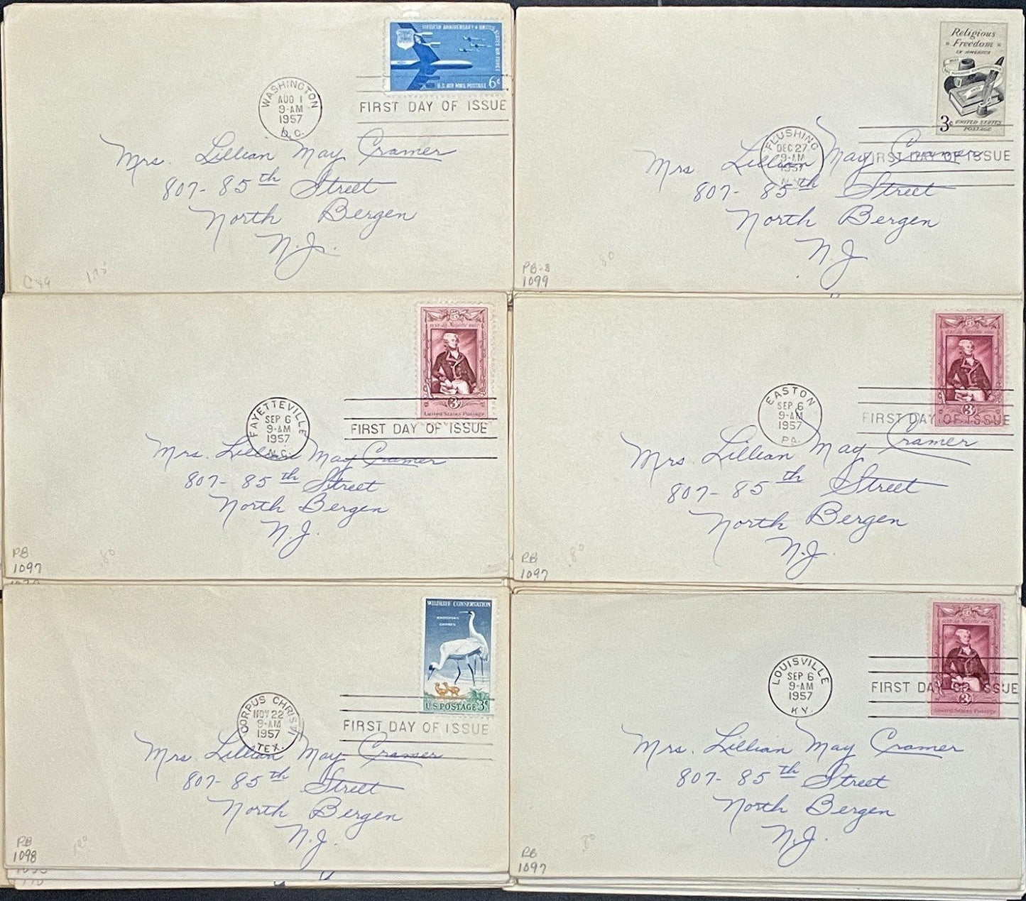 United States First Day Cover Collection 102 Covers FDC 1940-1959 ZAYIX