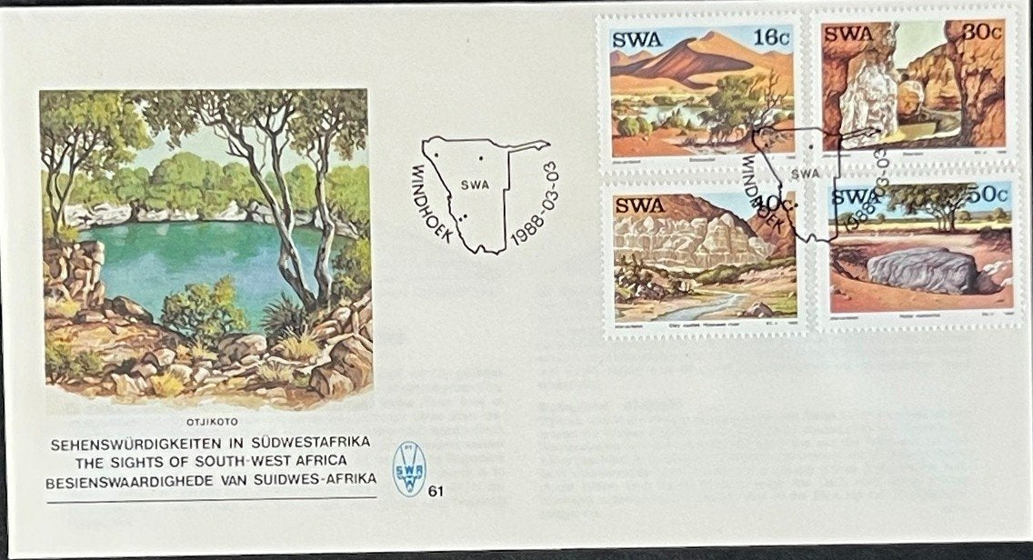 South West Africa FDC & Event Covers 24 Cards 1988-1990 ZAYIX