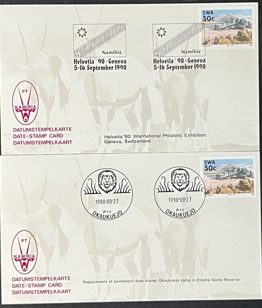 South West Africa FDC & Event Covers 24 Cards 1988-1990 ZAYIX