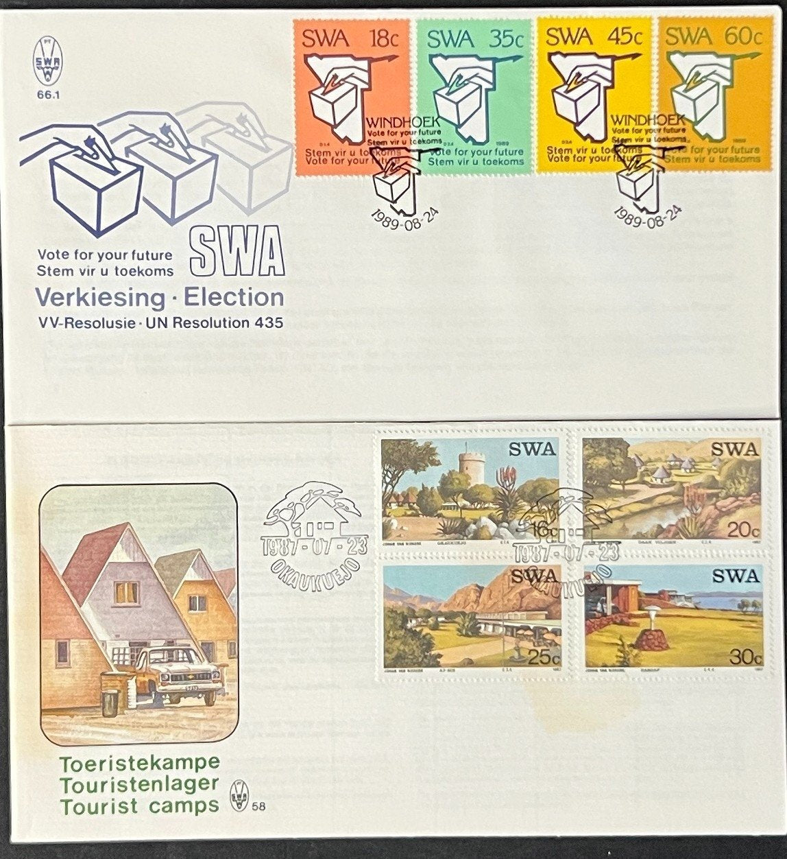 South West Africa FDC & Event Covers 22 Cards 1986-1989 ZAYIX