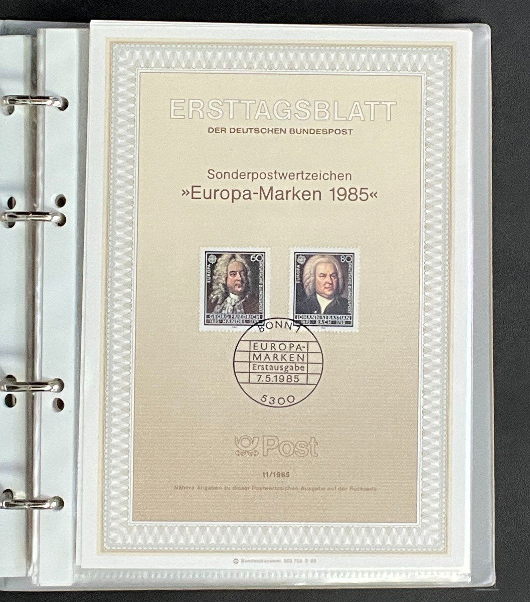 German First day Covers Collection Album 80 Covers FDC 1985-1987 ZAYIX