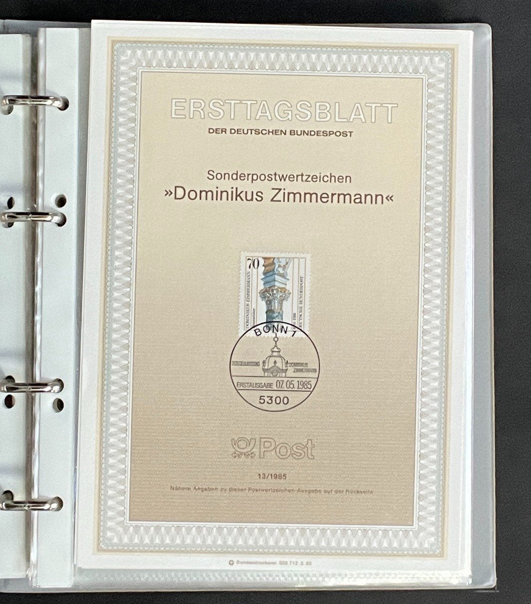 German First day Covers Collection Album 80 Covers FDC 1985-1987 ZAYIX
