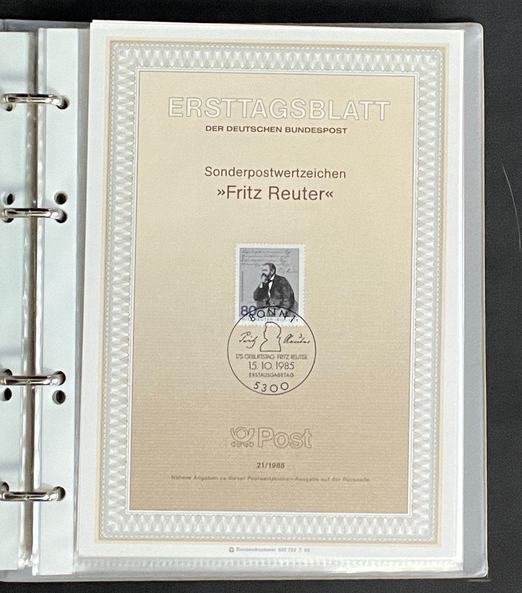 German First day Covers Collection Album 80 Covers FDC 1985-1987 ZAYIX