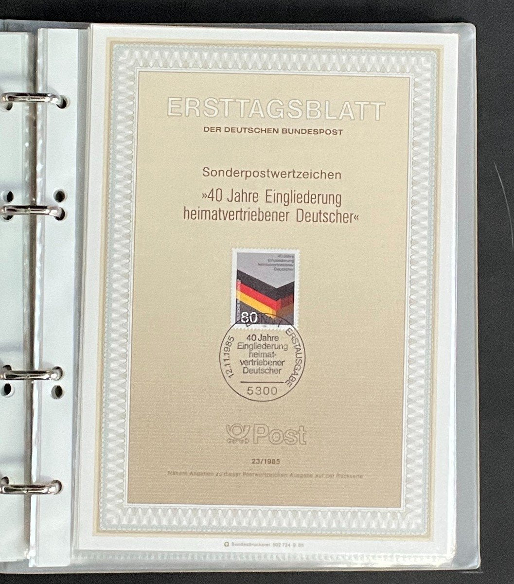German First day Covers Collection Album 80 Covers FDC 1985-1987 ZAYIX