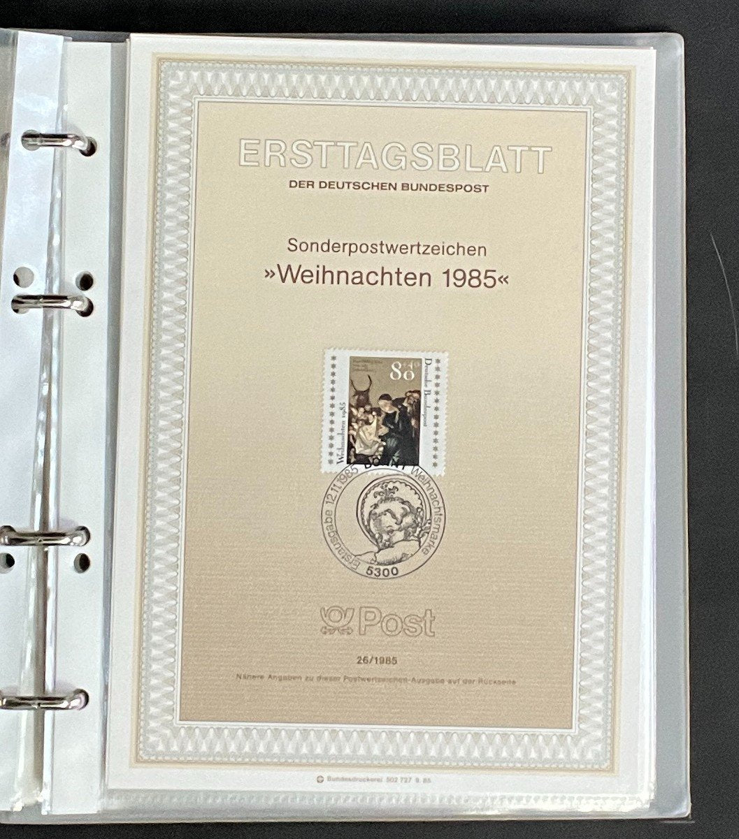 German First day Covers Collection Album 80 Covers FDC 1985-1987 ZAYIX
