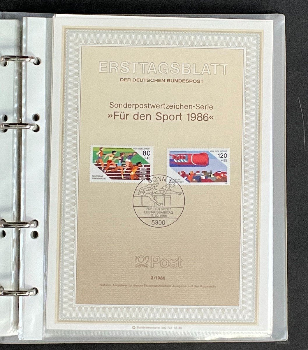 German First day Covers Collection Album 80 Covers FDC 1985-1987 ZAYIX