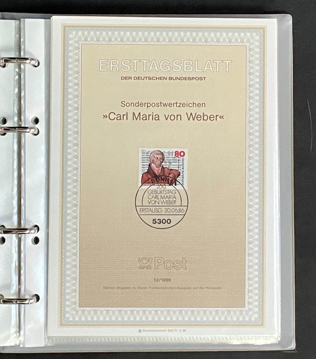 German First day Covers Collection Album 80 Covers FDC 1985-1987 ZAYIX