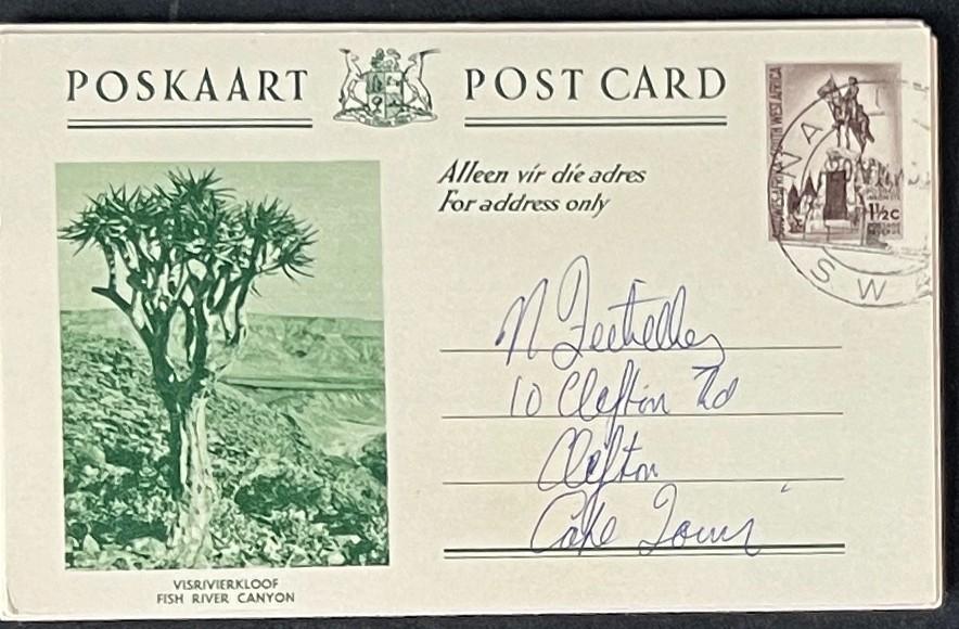 South West Africa Post Card Collection of Landmarks 17 postmarked Cards ZAYIX