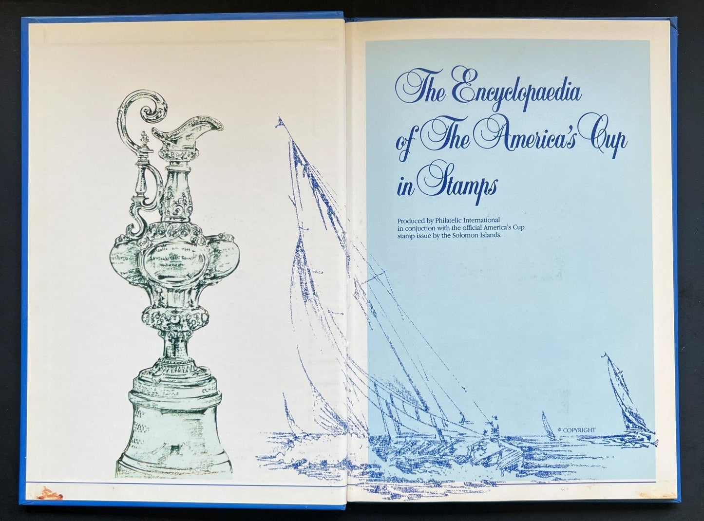 The Encyclopedia of The America's Cup Stamp Book Solomon Islands 1987 ZAYIX
