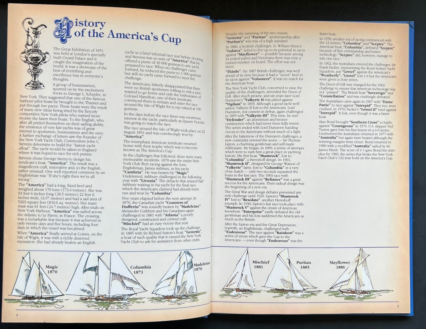 The Encyclopedia of The America's Cup Stamp Book Solomon Islands 1987 ZAYIX